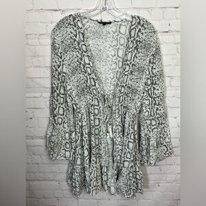Spiaggia Dolce Snake Print Swim Cover Up